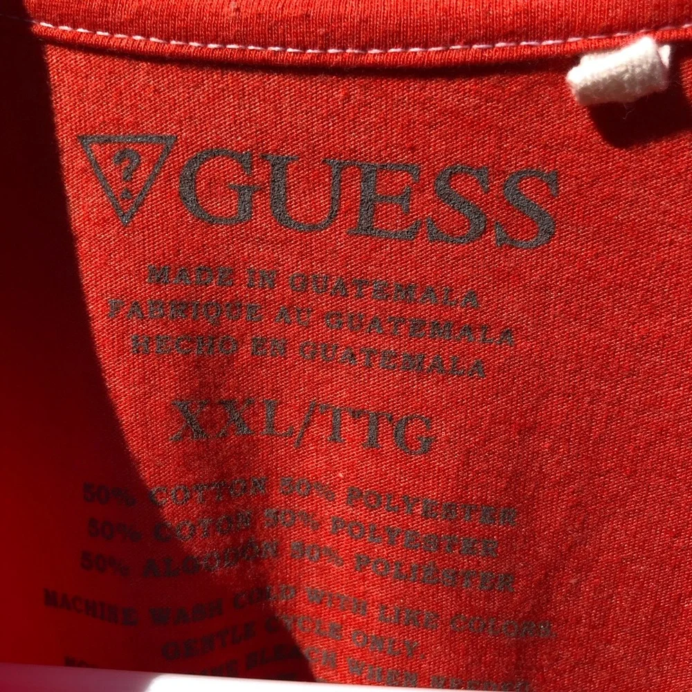 Guess Red Los Angeles California 1981 Men’s T-shirt XXL - Picture 3 of 6